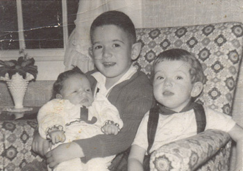 1960 - Kate, Mike, and Sue, damaged original