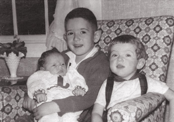 1960 - Kate, Mike, and Sue, digitally cleaned