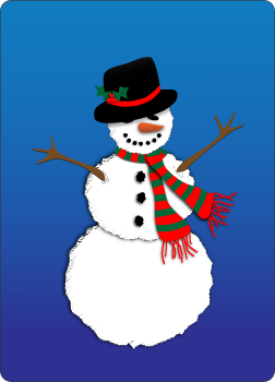 Snowman, digital design