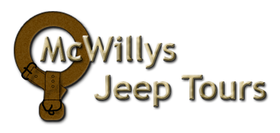 McWillys clan badge and the words McWillys Jeep Tours