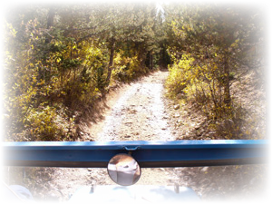switchbacks on the side of Mt. Antero