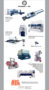 precision fab, inc website image